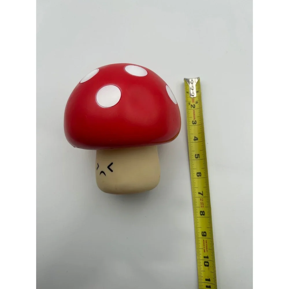 Red Polka Dot Mushroom‎ Grumpy Face Figure Collectible Toy 2000s Decor